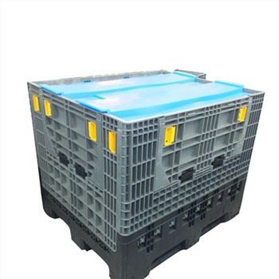 Foldable Yas Pallet Box Nrog Lub hau
