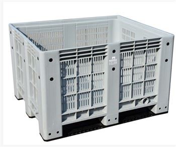 Perforated Txiv Hmab Txiv Ntoo Thiab Zaub Pallet Box