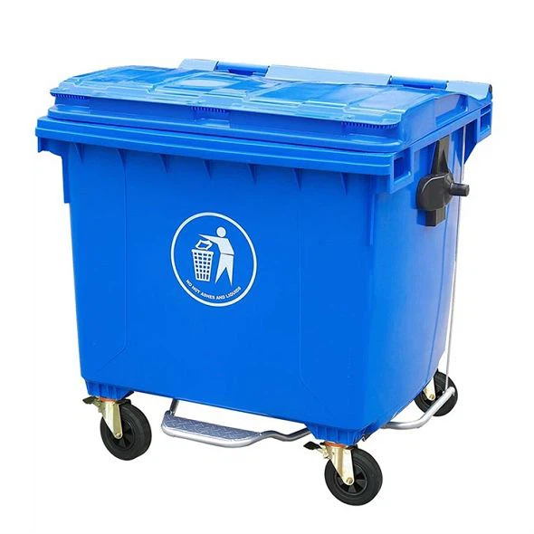 660L blue plastic waste bin 660L blue plastic waste bin